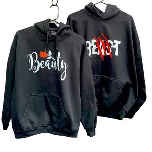 Beauty & Beast Halloween Hoodies Bundle 🎃 👻 Gilden Heavy Blend Size M & XL